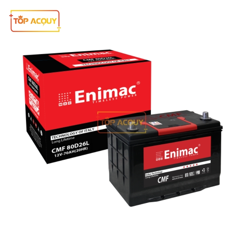 [ENIMAC-12V-60AH-MF] Ắc quy Enimac 12V 60Ah MF